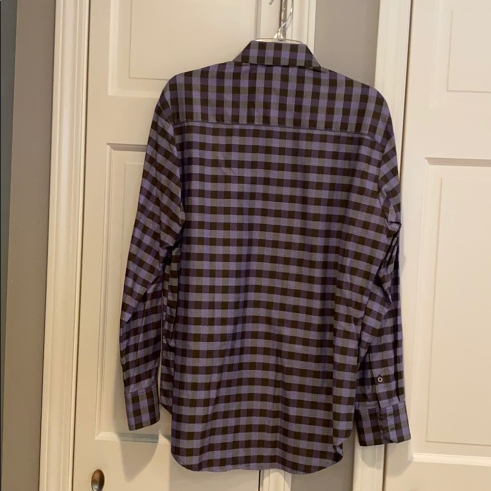 Robert Graham purple checked button down. - Picture 5 of 9